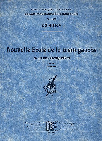 C. Czerny: Nouvelle École pour la main gauche. op 861 , Klav