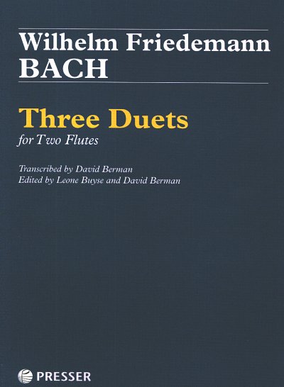 W.F. Bach: Three Duets, 2Fl (2Sppa)