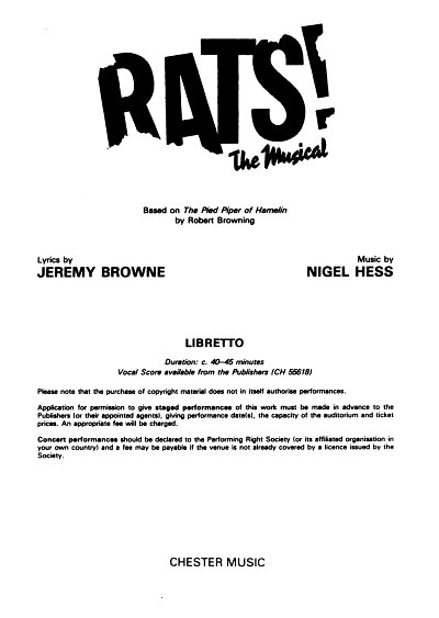 N. Hess: Rats! The Musical (TxtB)