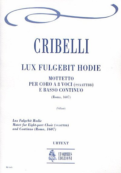 C. Arcangelo: Lux Fulgebit Hodie. Motet (Roma 1607) (Part.)