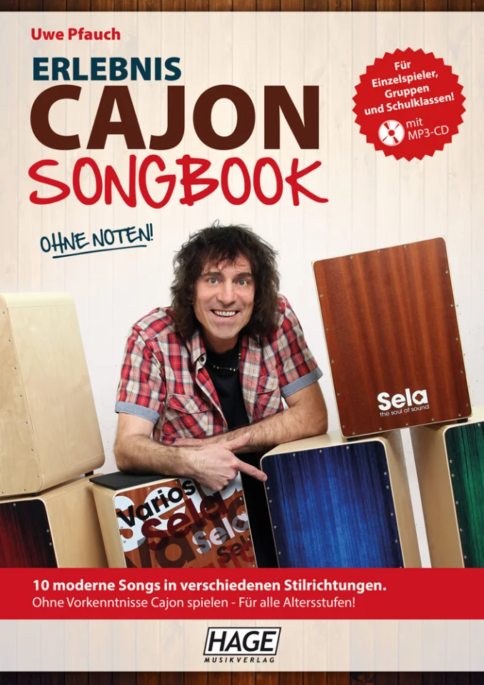 U. Pfauch: Erlebnis Cajón Songbook, Cajon (+CD) (0)