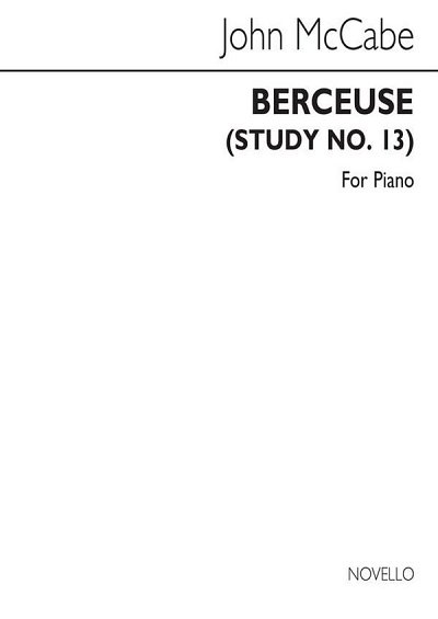 J. McCabe: Berceuse (Study No.13) For Piano, Klav