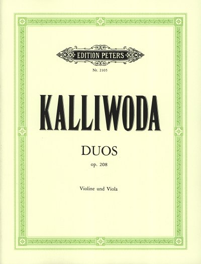 J.W. Kalliwoda: 2 Duos op. 208, VlVla