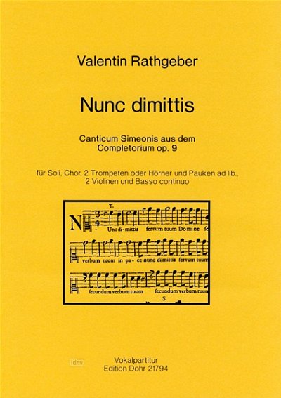 J.V. Rathgeber et al.: Nunc dimittis op. 9