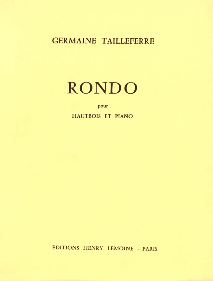 G. Tailleferre: Rondo, Ob (0)