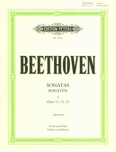 L. v. Beethoven: Sonaten fuer Violine und Kla, VlKlav (KA+St