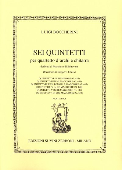 L. Boccherini: Quintetto N. 4 Partitura