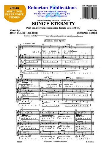 M. Short: Song's Eternity, FchKlav (Chpa)