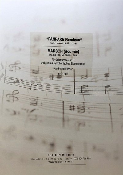 J.-J. Mouret: Fanfare Rondeau und Marsch , TrpBlaso (Dir+St)