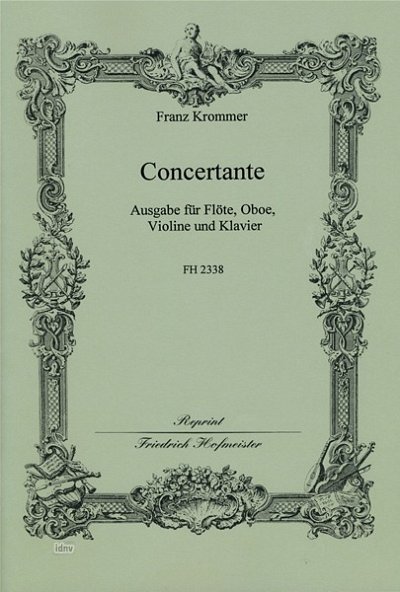 F. Krommer: Concertante für Flöte, Oboe, Violine (Part.)