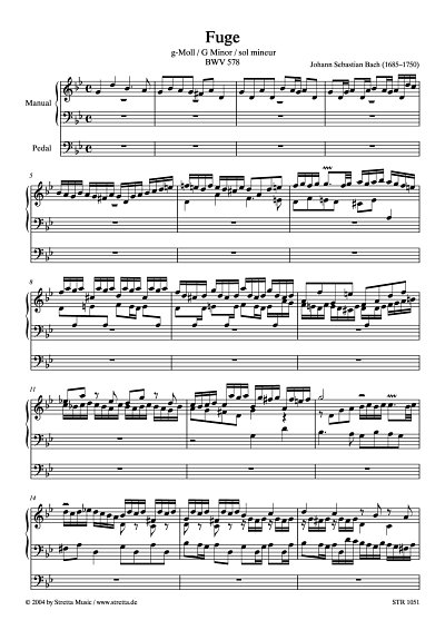 DL: J.S. Bach: Fuge g-Moll BWV 578