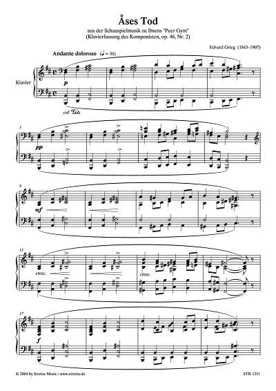 DL: E. Grieg: Aases Tod aus der Schauspielmusik zu Ibsens 