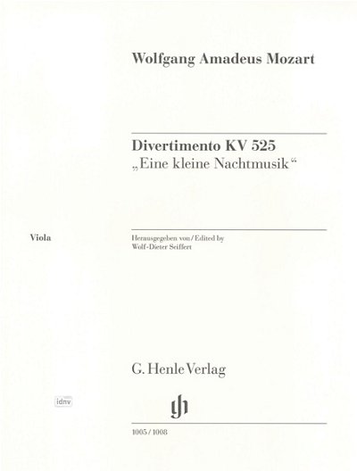 W.A. Mozart: Divertimento KV 525, 2VlVaVc (Vla)