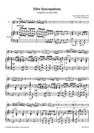DL: S. Joplin: Elite Syncopations A Ragtime Two Step