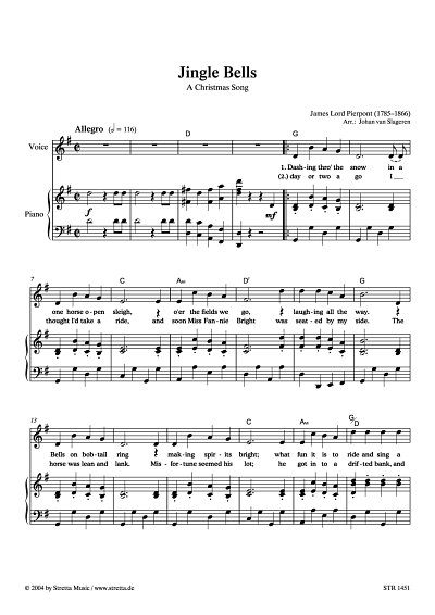 DL: J.L. Pierpont: Jingle Bells A Christmas Song