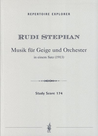 Musik für Geige und Orvchester, VlOrch (Stp)