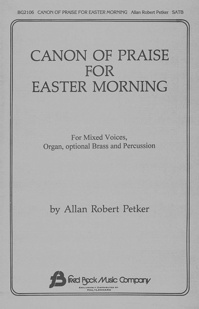 Canon of Praise for Easter Morning, GchKlav (Chpa)