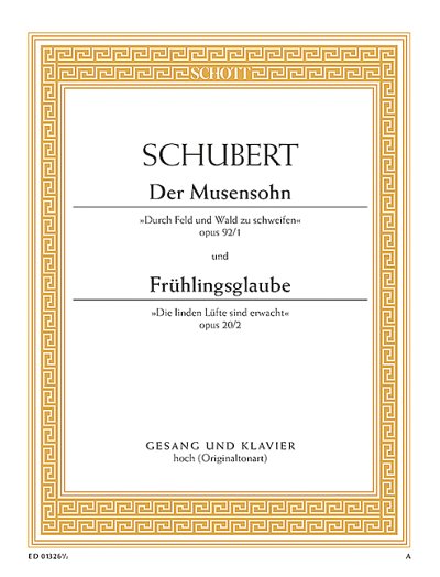 DL: F. Schubert: Der Musensohn / Frühlingsglaube, GesHKlav