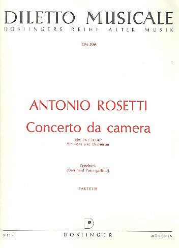 A. Rosetti: Concerto Da Camera 16 Es-Dur