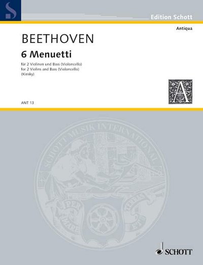 DL: L. v. Beethoven: 6 Menuetti (Part.)