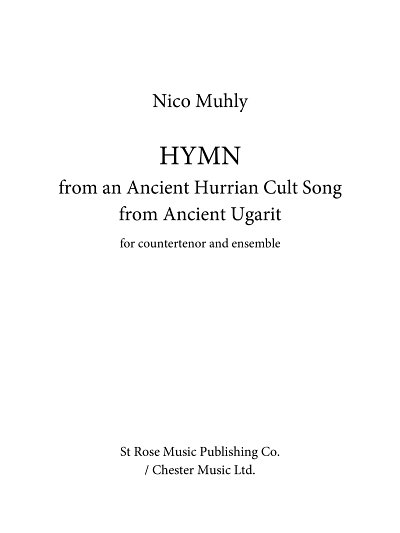 N. Muhly: Hymn (Pa+St)