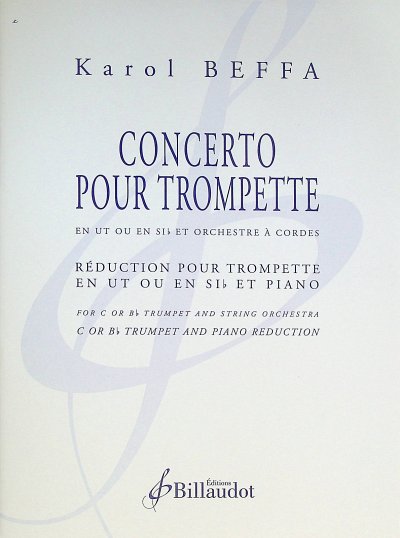 K. Beffa: Concerto pour Trompette, TrpKlav