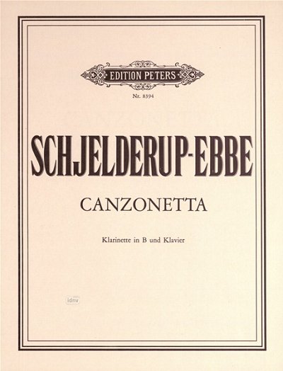 Schjelderup Ebbe Dag: Canzonetta für Klarinette (B) und Klavier (1974)