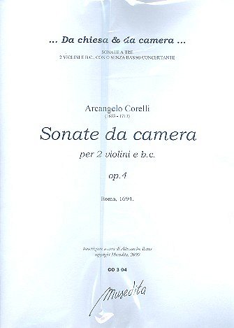 A. Corelli: Sonate da camera op. 4, 2VlBc (Pa+St)