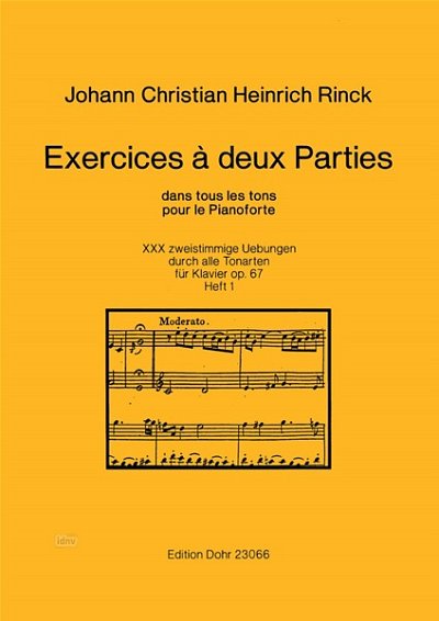 J.C.H. Rinck: Exercices à deux Parties op. 67/1-16, Klav