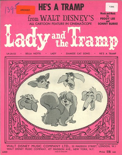 P. Lee i inni: He's A Tramp (from 'Lady And The Tramp')