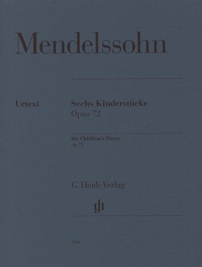 F. Mendelssohn Barth: Sechs Kinderstuecke op. 72, Klav