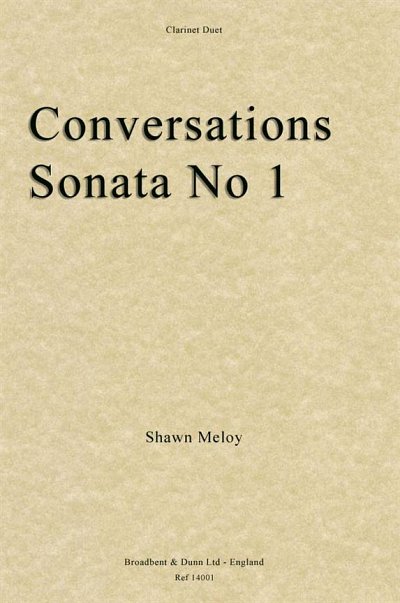 Conversations Sonata No. 1 for Clarinet Duet, 2Klar (Bu)