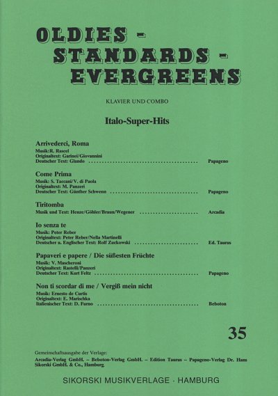 Oldies - Standards - Evergreens, GesKlav (Sb)