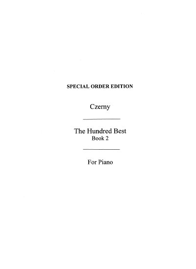 C. Czerny: 100 Best Book 2, Klav