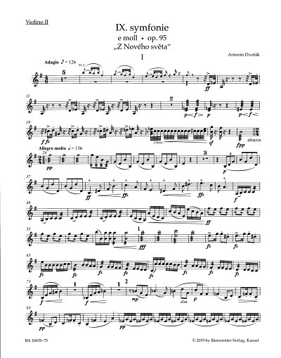 A. Dvo_ák: Sinfonie e-Moll Nr. 9 op. 95, Sinfo (Vl2)