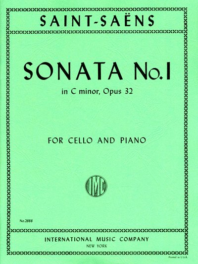 C. Saint-Saëns: Sonata N. 1 Do M. Op. 32 (Bu)