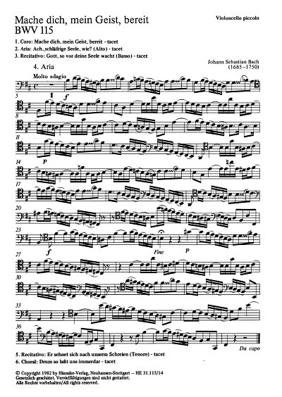 J.S. Bach: Mache dich, mein Geist, bereit G-Dur BWV 115 (1724)