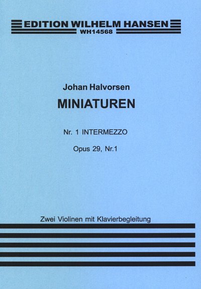 J. Halvorsen: Miniture Op. 29 Nr. 1, VlKlav (KlavpaSt)