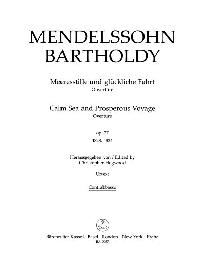 F. Mendelssohn Barth: Meeresstille und glücklich, Sinfo (KB)