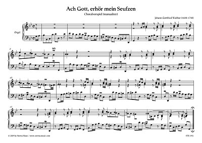 DL: J.G. Walther: Ach Gott, erhoer mein Seufzen Choralvorspi