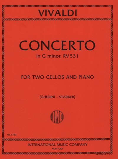 A. Vivaldi: Concerto in g-Moll, RV 53, 2VcKlav (Klavpa2Solo)