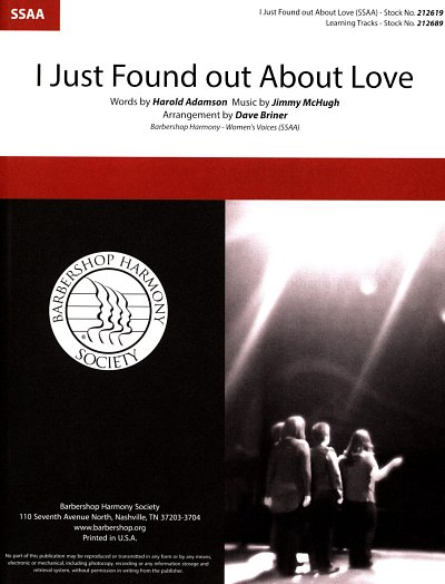 AQ: J. McHugh: I Just Found out About Love, Fch (Ch (B-Ware)