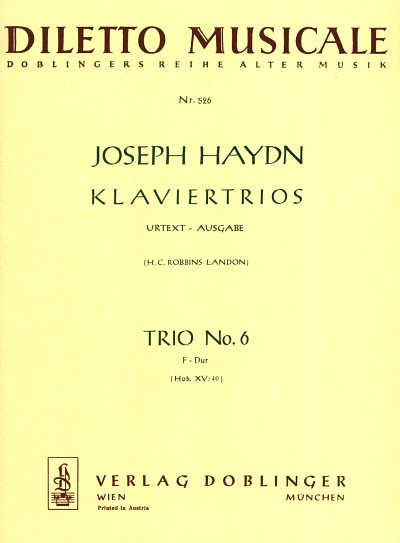 J. Haydn: Trio 6 F-Dur Hob 15:40 Diletto Musicale