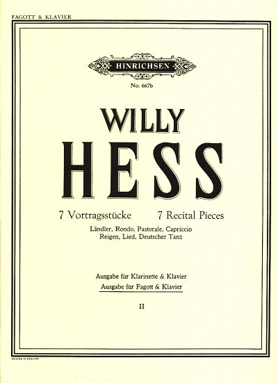 W. Hess: 7 Vortragsstuecke Bd 2