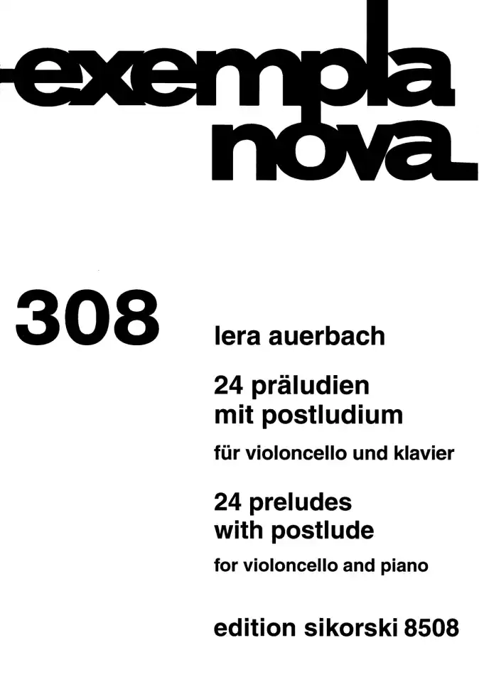 L. Auerbach: 24 präludien mit postludium , VcKlav (KlavpaSt) (0)