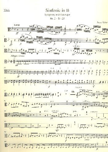 F. Schubert: Sinfonie Nr. 2 B-Dur D 125, Sinfo (Vla)