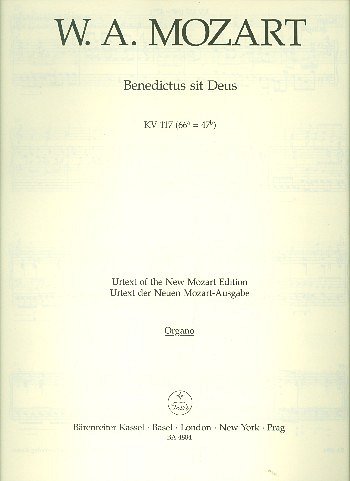 W.A. Mozart: Benedictus sit Deus KV 117 (66a=47b), Org