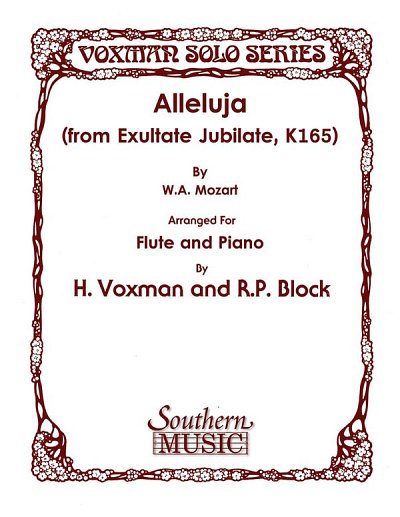 W.A. Mozart: Alleluja (From Exultate Jubi, FlKlav (KlavpaSt)