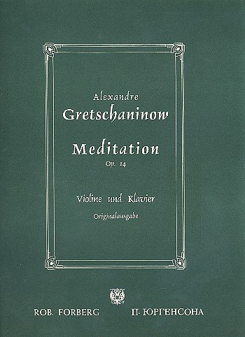 Méditation, op.14, VlKlav (Bu)