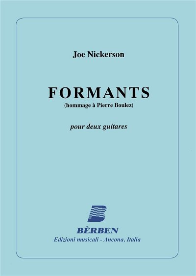 Formats (Hommage A P Boulez) (Part.)